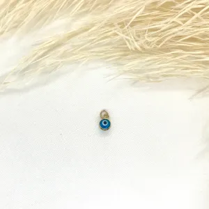 10k Gold Small Evil Eye Pendant