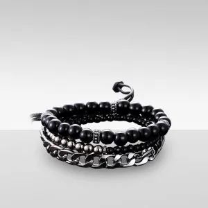 3 Piece Multilayer Bead Bracelet