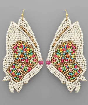 Beaded Butterfly Earring