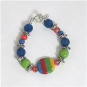 Bright Bold Kazuri Bracelet