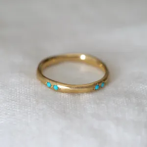 Delicate Wavy Band - Turquoise Pairs