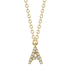 Diamond Initial Necklace