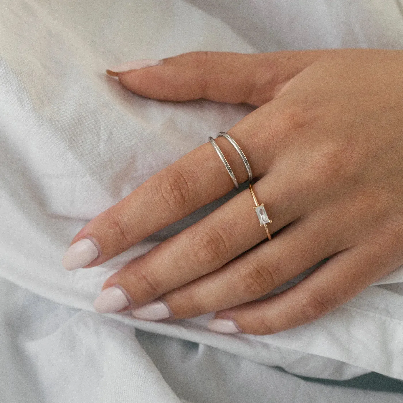 Double Lined Ring Delicate