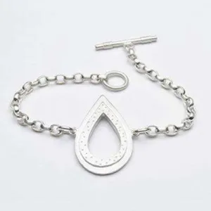 Emily Rosenfeld Sterling Silver Teardrop Bracelet