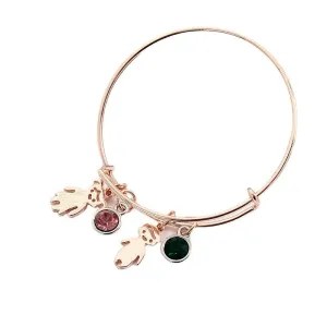 Fashionable Simple Alloy Colorful Diamond Bracelet