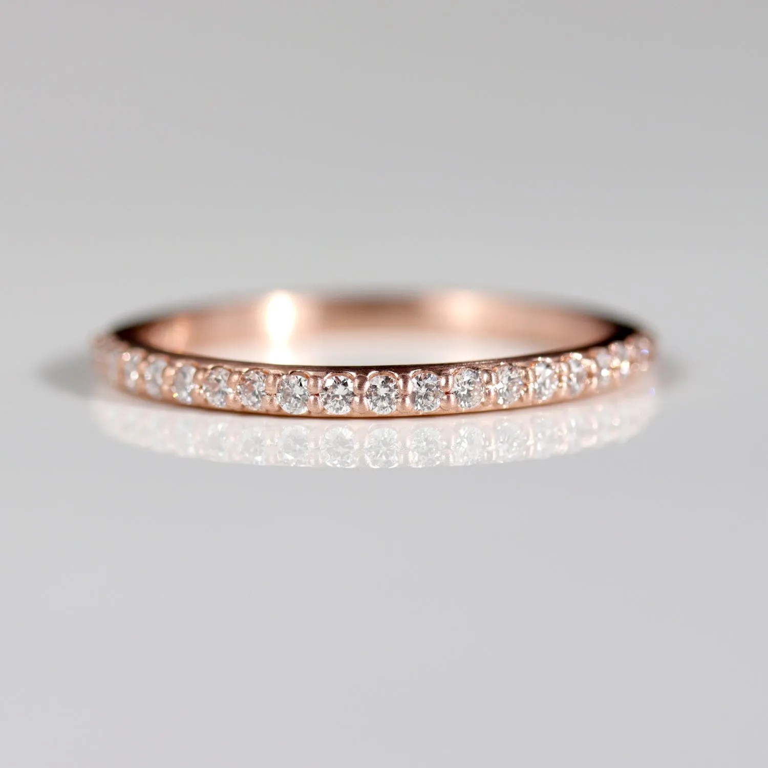 Flat Side Half Eternity Band