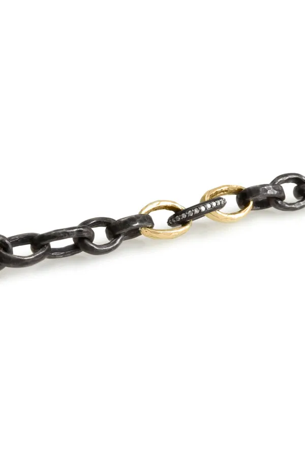 Gold   Diamond Link Bracelet