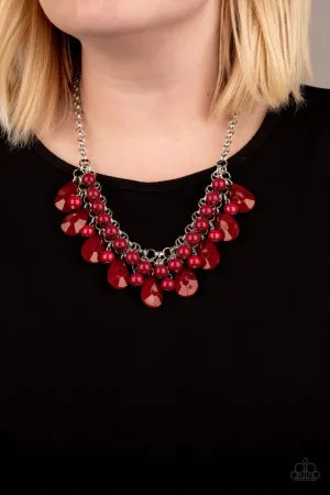 Paparazzi Necklace ~ Endless Effervescence - Red