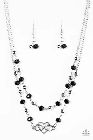 Paparazzi Necklace ~ Unbreakable Love - Black