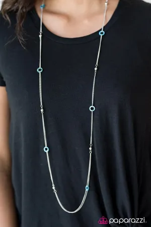 Paparazzi Necklace ~ West Coast Fashion - Blue