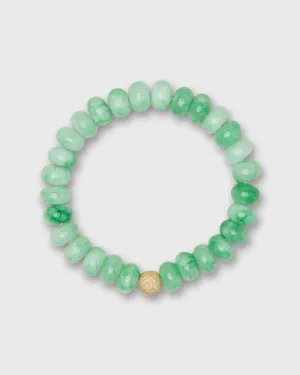 Semi Precious Beaded Bracelet in Beautiful Green Monochrome