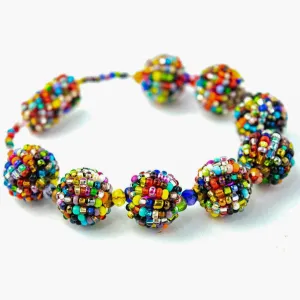 Shiva Magnetic Closure Seed Bead Bracelet - Guatemala