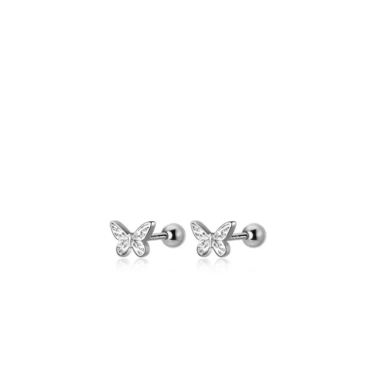 Silver Butterfly Earrings