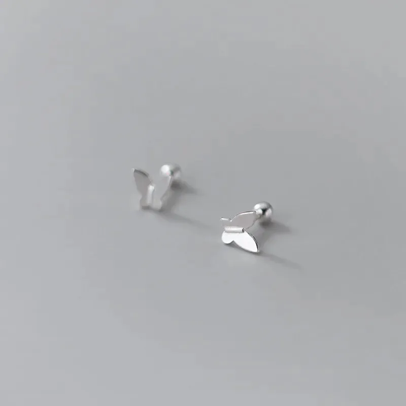 Silver Butterfly Earrings