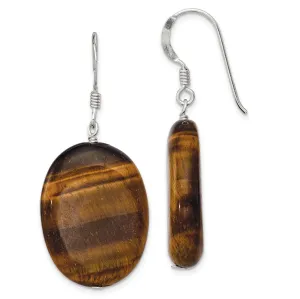 Sterling Silver Tiger's Eye Dangle Earrings